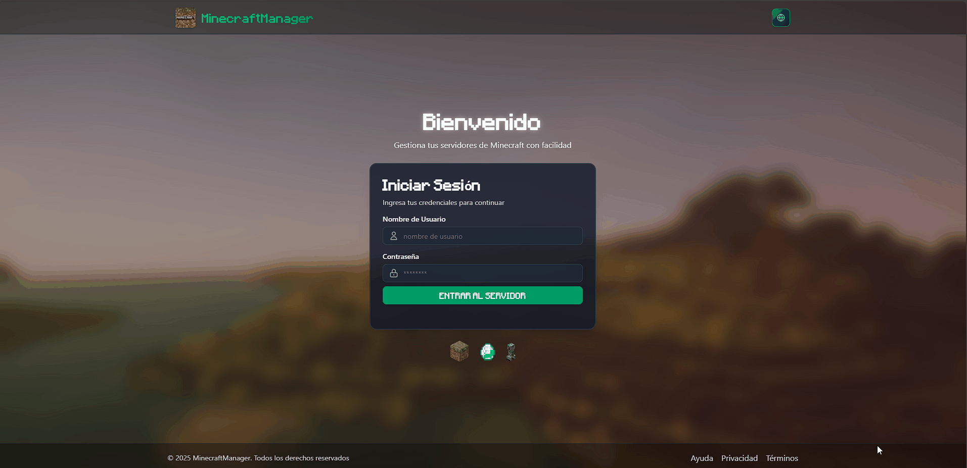 Minepanel Dashboard